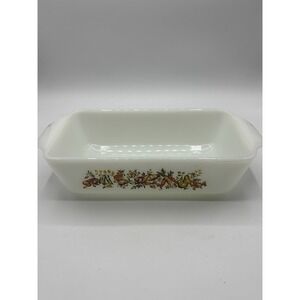 Vintage Anchor Hocking Fire King 441 Harvest vegetable loaf dish, 1qrt